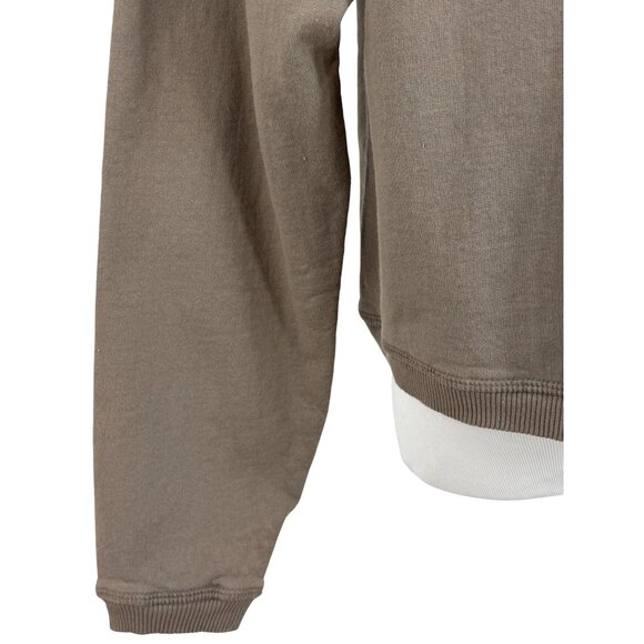 VTG Y2K NWT Cropped Brown V-Neck Sweatshirt | Cottagecore Dark Academia Coquette - Picture 12 of 16